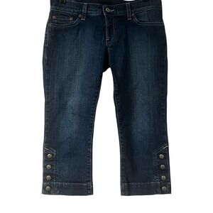 Lucky Brand Legionnaire‎ Crop Jeans Dark Wash Womens Size 4 MADE IN USA